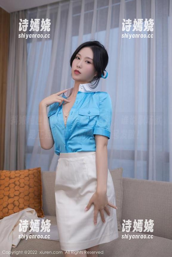 抖娘利世的OL房间私拍图包，谁说职场就是正经？色彩和气息一起发散！